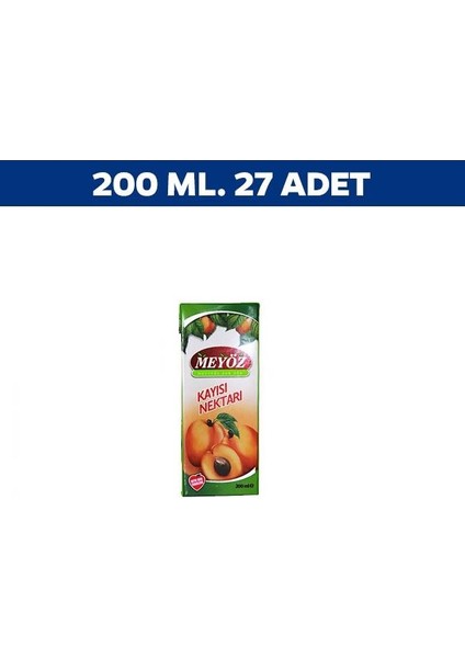 Meyöz Kayısı Meyvesuyu 200 ml x 27 'li