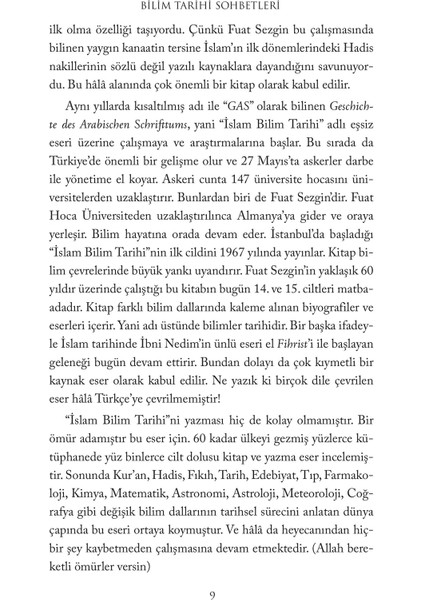 Bilim Tarihi Sohbetleri - Fuat Sezgin