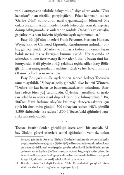 Kardeşler Takımı Normandiya’dan Hitler’İn Kartal Yuvası’Na 101’İnci Hava İndirme Tümeni, 506’Ncı Alay, E Bölüğü - Stephen E. Ambrose