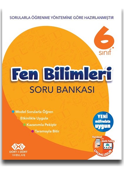 4x4 6. Sınıf Fen Bilimleri Soru Bankası
