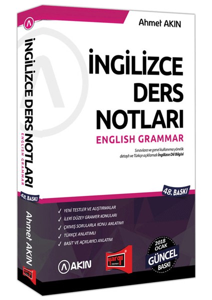 Akın Dil & 2018 YDS Grammar İngilizce Ders Notları 51. Baskı