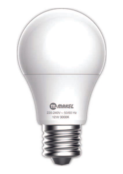 MAKEL 12W LED AMPUL 3000K MAKEL SARI GÜNIŞIĞI