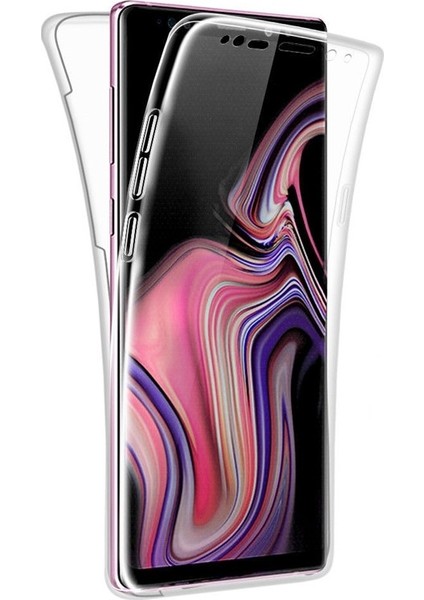 Samsung Galaxy Note 9 Kılıf Ön Arka Şeffaf Silikon Koruma Şeffaf