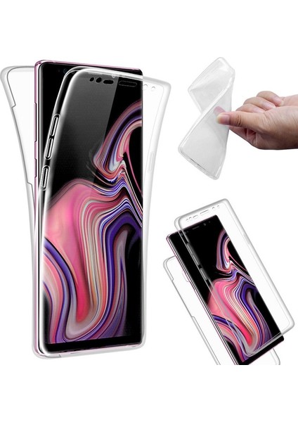 Samsung Galaxy Note 9 Kılıf Ön Arka Şeffaf Silikon Koruma Şeffaf