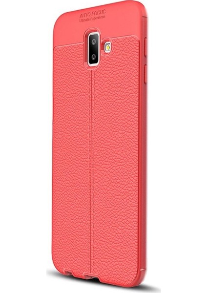 Samsung Galaxy J6 Plus Kılıf Niss Silikon Deri Görünümlü Silikon