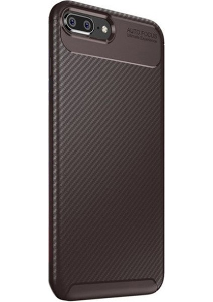 Apple iPhone 8 Plus Kılıf Negro Karbon Dizayn Silikon + Nano