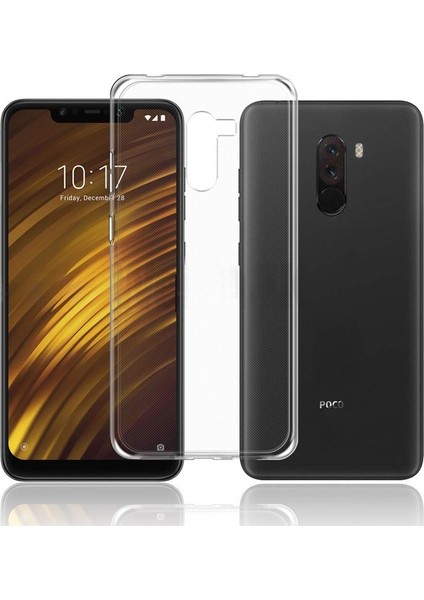 Xiaomi Pocophone F1 Kılıf Süper Sillikon Arka Koruma Şeffaf