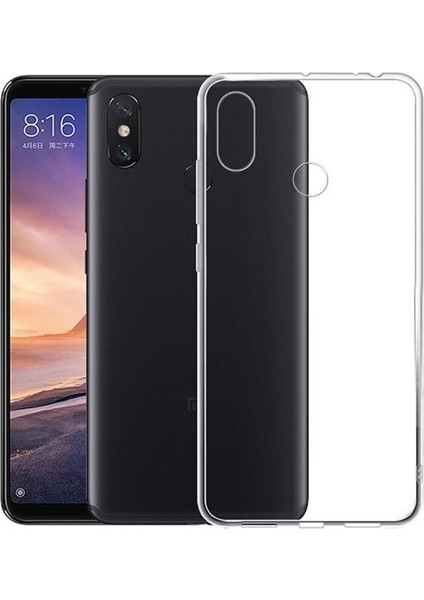 Xiaomi Redmi Note 6 Pro Kılıf Süper Sillikon Koruma+Nano Glass Şeffaf