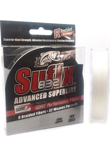 832 Advanced Süper Line Gore Performance Fibers Olta Misinası Beyaz İp 120Mt