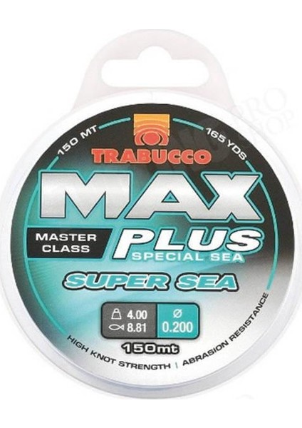 Max Plus Süper Sea Monoflament Olta Misinası 150Mt