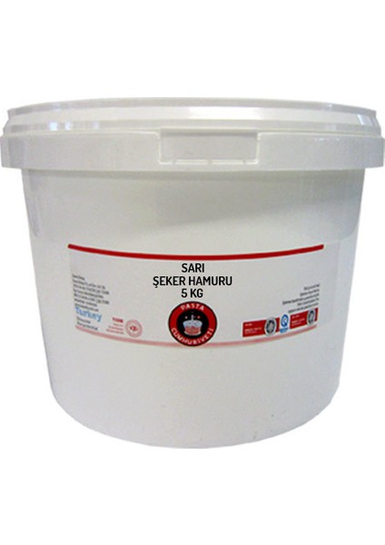 Jelatinsiz Sarı Şeker Hamuru - 5 Kg