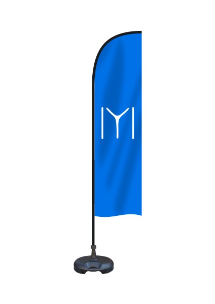 Kayı Boyu Yelken Bayrak Sadece Baskısı