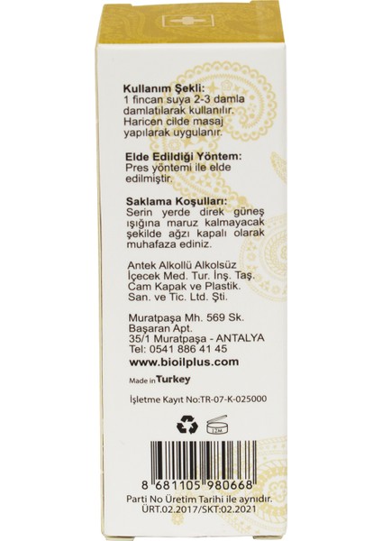 Rezene Yağı 20 ml