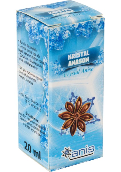 Kristal Anason Aroması Anis 20 ml