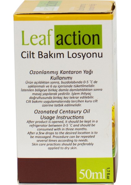 Leaf Action Ozon Yağı Ozonlanmış Kantaron Yağı 50 ml