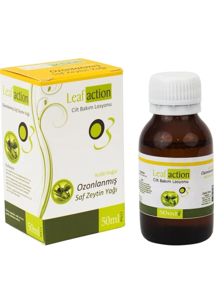 Leaf Action Ozon Yağı Ozonlanmış Zeytin Yağı 50 ml