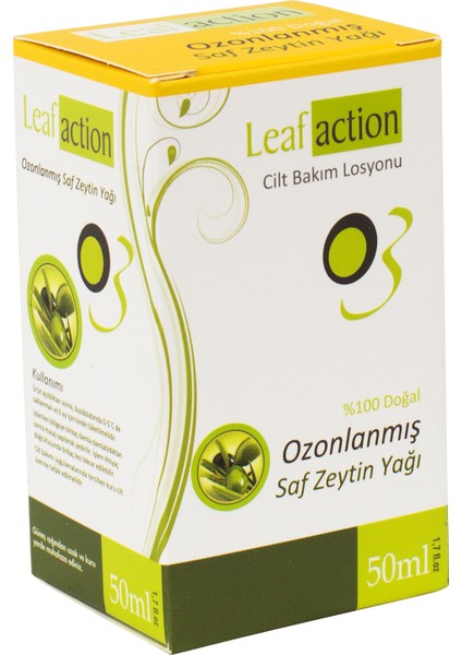 Leaf Action Ozon Yağı Ozonlanmış Zeytin Yağı 50 ml