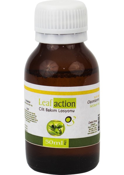 Leaf Action Ozon Yağı Ozonlanmış Zeytin Yağı 50 ml