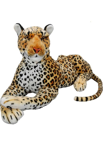 Leopar 60 cm Yatan Peluş Oyuncak