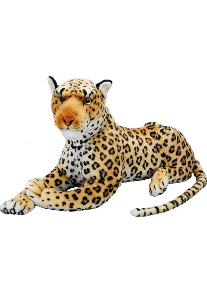 Leopar 90 cm Yatan Peluş Oyuncak