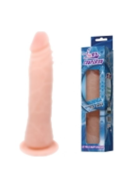 Fit 20 cm Kıkırdaklı Bükülebilen Realistik Penis Vantuzlu Dildo