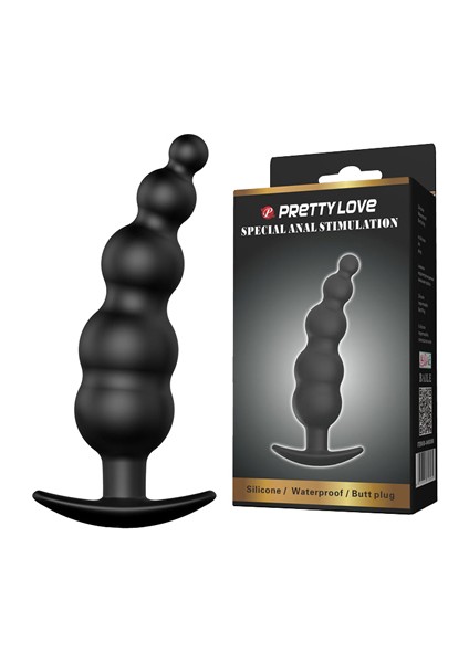 Pretty Love Prety 12 cm Zenci Anal Plug Anal Tıkaç Tıpa Stimülatör Anal Penis