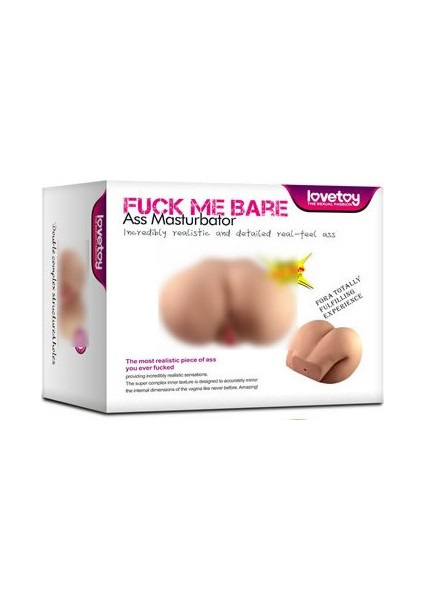 LOVETOY 2 İşlevli Realistik Bayan Kalça Vajina Anüs Mastürbatör