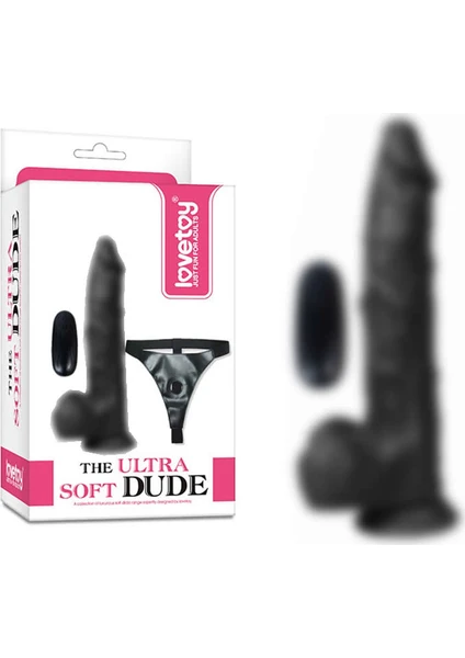 XS Kemerli Titreşimli Zenci Realistik Vibratör Dildo Penis 21 cm