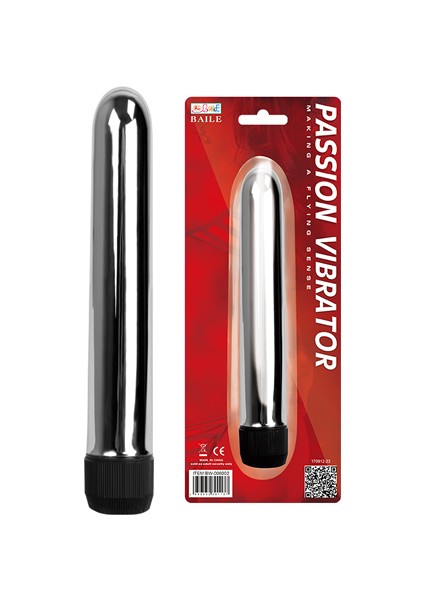 Passion 17 cm Güçlü Titreşimli Metal Vibratör Anal Plug Dildo