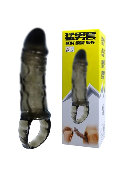 2 cm Dolgulu Süper Kalite Silikon Penis Kılıfı Zenci Penis Dildo