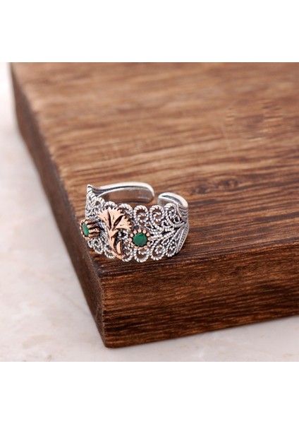 Telkari İşlemeli Gümüş Yüzük 2521