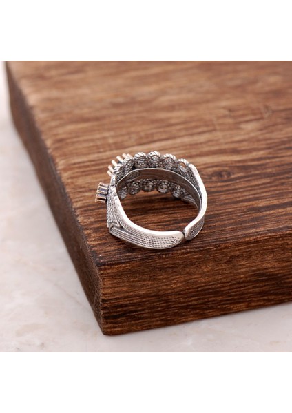 Telkari İşlemeli Gümüş Yüzük 2522 modelleri