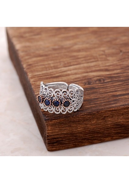 Telkari İşlemeli Gümüş Yüzük 2524