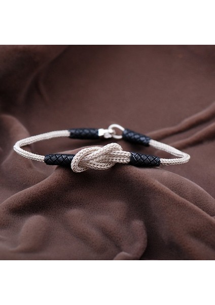 Kazaziye El Sarması Gümüş Bileklik 2082