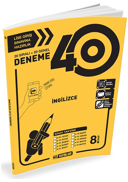 8. Sınıf İngilizce 40'lı Deneme
