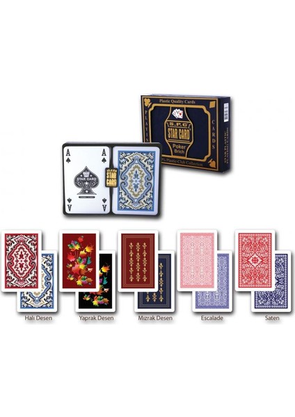 Platin Plastıc Cards Oyun Kağıdı 2'Li