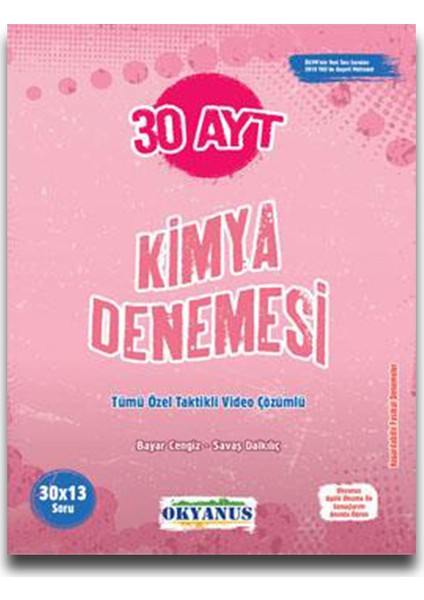 AYT 30 Kimya Denemesi