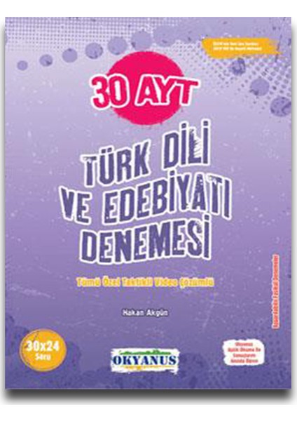 AYT 30 Türk Dili Ve Edebiyatı Denemesi
