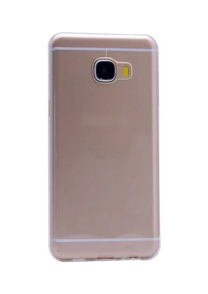 Samsung Galaxy C7 Ultra İnce Silikon Kapak 0.2 mm