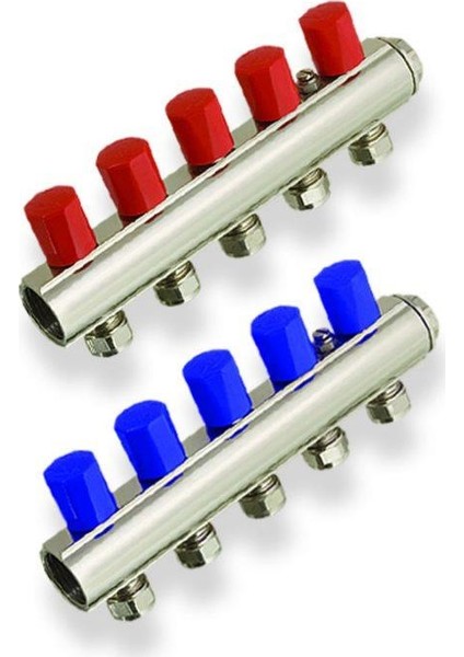 1" Vanalı Kollektör (Ağır Tip) 6 Delikli (PN 10)