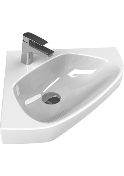 Arda 46 Cm Köşe Tezgah Üstü Lavabo