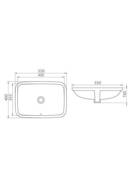 City 40X55 Cm Tezgah Altı Lavabo fiyatları