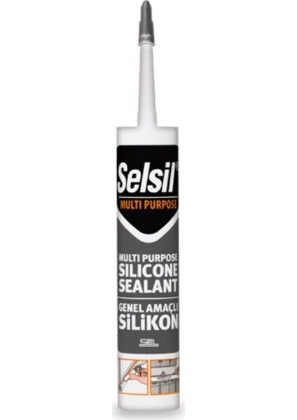 Selsil Genel Amaçlı Silikon 280gr Şeffaf