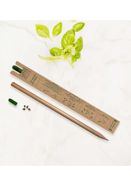 Kişiye Özel Ikili Fesleğen Tohumlu Çevreci Kurşun Kalem fiyatları