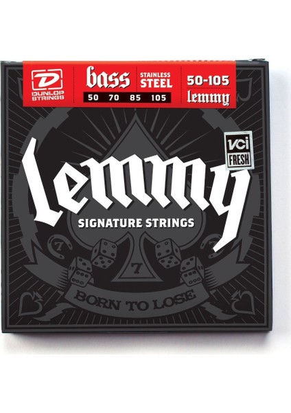 Jim Dunlop LKS50105 Lemmy Signature Bass Gitar Teli (50-105)