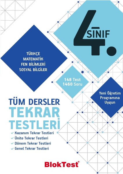 4. Sınıf Tüm Dersler Tekrar Testi