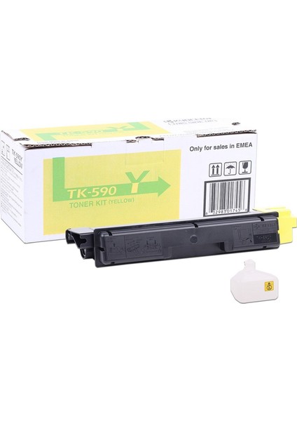 Kyocera Mita TK-590 Sarı Toner FS-C 2026-2126-2526-5250-6026-6526