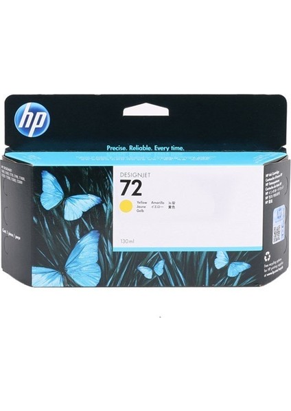 C9373A (NR72) Sarı Mürekkep Kartuş 130ml (T100-T610-1100-T1120)