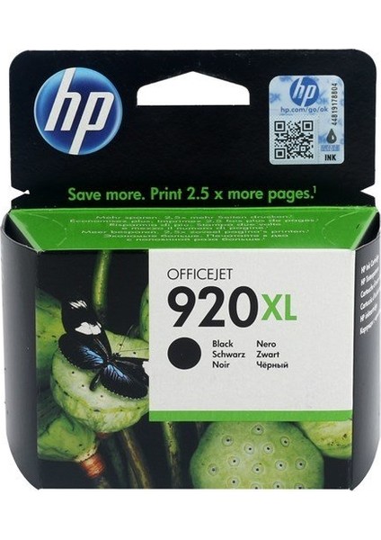 CD975AE (NR920XL) Siyah Kartuş (6000-6500-7000N-7500)