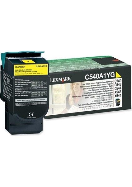 C540A1YG Sarı Toner (C540-C543-C544)